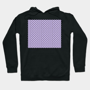 Lilac and Black Polka Dot Pattern Hoodie